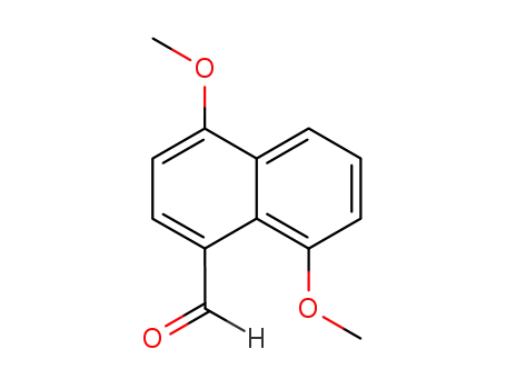Molecular Structure of 69833-11-0 (1-Naphthalenecarboxaldehyde, 4,8-dimethoxy-)