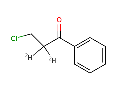 Molecular Structure of 34236-34-5 (3-CHLOROPROPIOPHENONE(2-D2))