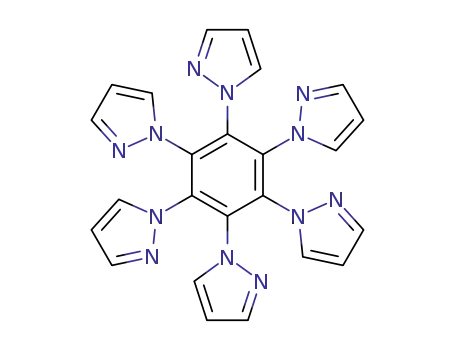 Molecular Structure of 148807-09-4 (hexakis(pyrazol-1-yl)benzene)