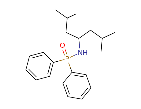Molecular Structure of 156301-30-3 (Phosphinic amide, N-[3-methyl-1-(2-methylpropyl)butyl]-P,P-diphenyl-)