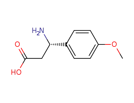 Molecular Structure of 131690-56-7 ((S)-3-AMINO-3-(4-METHOXY-PHENYL)-PROPIONIC ACID)