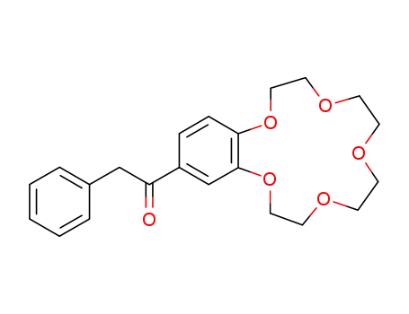 Molecular Structure of 79997-19-6 (1-(2,5,8,11,14-pentaoxabicyclo[13.4.0]nonadeca-16,18,20-trien-18-yl)-2 -phenyl-ethanone)