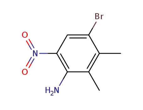Molecular Structure of 108485-13-8 (4-BROMO-2,3-DIMETHYL-6-NITROANILINE)