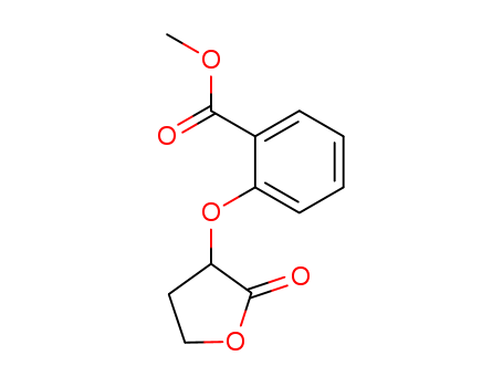 Benzoic acid, 2-[(tetrahydro-2-oxo-3-furanyl)oxy]-, methyl ester