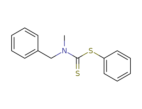 Molecular Structure of 109720-09-4 (Carbamodithioic acid, methyl(phenylmethyl)-, phenyl ester)