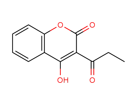 Molecular Structure of 4139-73-5 (4-hydroxy-3-propionyl-2H-chromen-2-one)