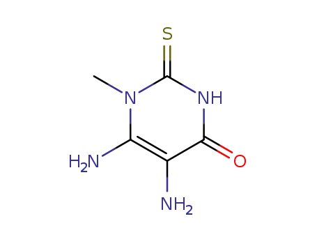 Molecular Structure of 875-41-2 (5,6-diamino-1-methyl-2-thioxo-2,3-dihydropyrimidin-4(1H)-one)