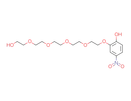 Molecular Structure of 100460-07-9 (3,6,9,12-Tetraoxatetradecan-1-ol, 14-(2-hydroxy-5-nitrophenoxy)-)