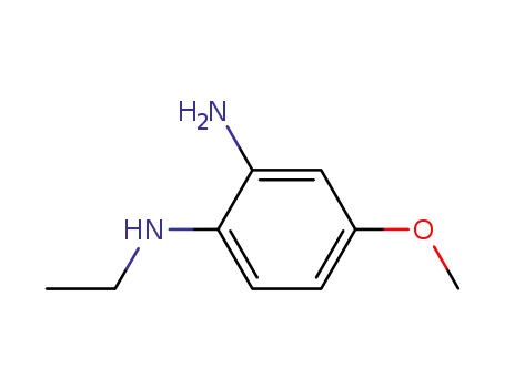 Molecular Structure of 79938-45-7 (4-methoxy-N<SUP>1</SUP>-ethylbenzene-1,2-diamine)