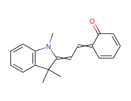 Molecular Structure of 2016-67-3 (2,4-Cyclohexadien-1-one,
6-[(1,3-dihydro-1,3,3-trimethyl-2H-indol-2-ylidene)ethylidene]-)