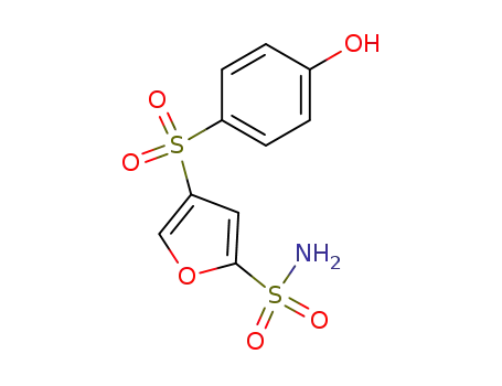 Molecular Structure of 128348-44-7 (2-Furansulfonamide, 4-[(4-hydroxyphenyl)sulfonyl]-)