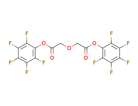 Molecular Structure of 158573-58-1 (Bis-pentafluorophenyl diglycolic acid, 2,2-Oxydiacetic acid bis-pentafluorophenyl ester)