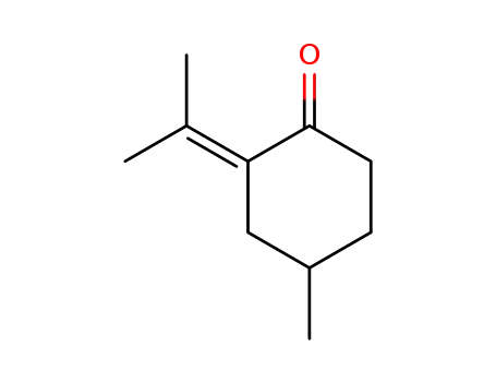 Molecular Structure of 3304-26-5 (Cyclohexanone, 4-methyl-2-(1-methylethylidene)-)