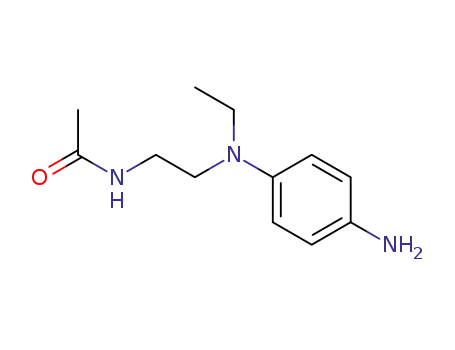 Molecular Structure of 57524-59-1 (Acetamide, N-[2-[(4-aminophenyl)ethylamino]ethyl]-)