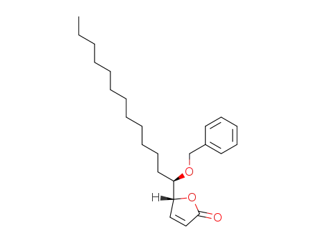 Molecular Structure of 473812-31-6 (2(5H)-Furanone, 5-[(1R)-1-(phenylmethoxy)tridecyl]-, (5R)-)