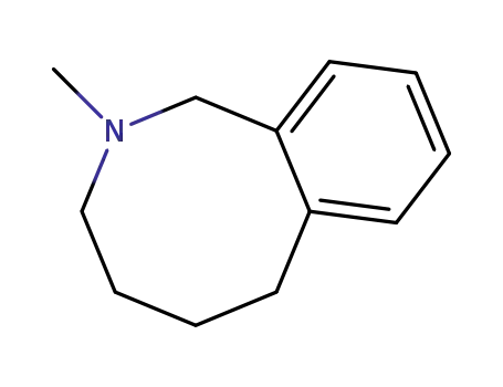 Molecular Structure of 7252-19-9 (2-methyl-1,2,3,4,5,6-hexahydro-2-benzazocine)
