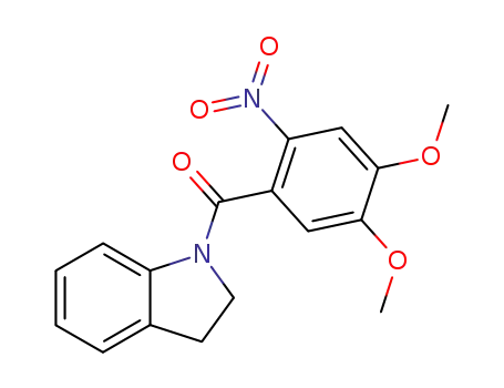 1H-Indole, 1-(4,5-dimethoxy-2-nitrobenzoyl)-2,3-dihydro-