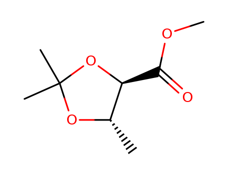 (2R,3S)-4-desoxy-2,3-O-isopropylidene-L-threonate de methyle, (4R)-trans-2,2,5-trimethyl-4-(methoxycarbonyl)-1,3-dioxolane, methyl (4R,5S)-2,2,5-trimethyl-1,3-dioxalane-4-carboxylate, methyl (4R,5S)-2