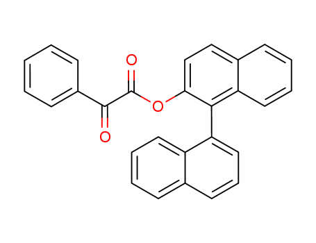 Molecular Structure of 124730-00-3 (Benzeneacetic acid, a-oxo-, [1,1'-binaphthalen]-2-yl ester, (R)-)