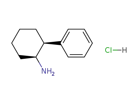 Molecular Structure of 19988-39-7 ((1R,2S)-2-phenylcyclohexanamine hydrochloride (1:1))