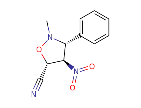 trans-N-Methyl-5-cyano-4-nitro-trans-3-phenylisoxazolidine