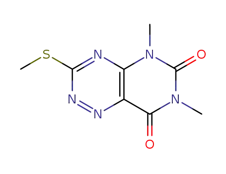 Pyrimido(4,5-e)-1,2,4-triazine-6,8(5H,7H)-dione, 5,7-dimethyl-3-(methylthio)-
