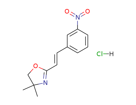 100098-77-9,4,4-dimethyl-2-[(E)-2-(3-nitrophenyl)ethenyl]-4,5-dihydro-1,3-oxazole hydrochloride,