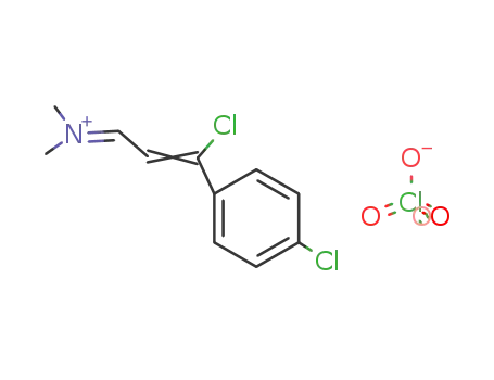 Molecular Structure of 7089-20-5 (Methanaminium, N-3-chloro-3-(4-chlorophenyl)-2-propenylidene-N-methyl-, perchlorate)
