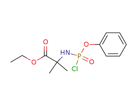 Molecular Structure of 840506-41-4 (Alanine, N-(chlorophenoxyphosphinyl)-2-methyl-, ethyl ester)