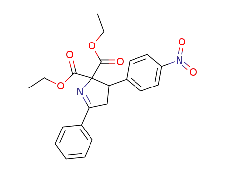 2H-Pyrrole-2,2-dicarboxylic acid,
3,4-dihydro-3-(4-nitrophenyl)-5-phenyl-, diethyl ester