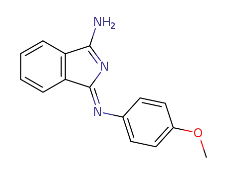 Molecular Structure of 104830-22-0 ((1Z)-1-[(4-methoxyphenyl)imino]-1H-isoindol-3-amine)