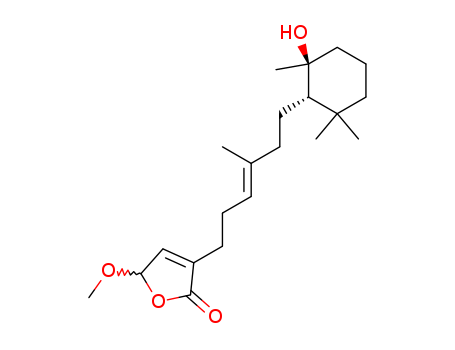 76215-28-6,3-[6-(2-Hydroxy-2,6,6-trimethylcyclohexyl)-4-methyl-3-hexenyl]-5-methoxy-2(5H)-furanone,