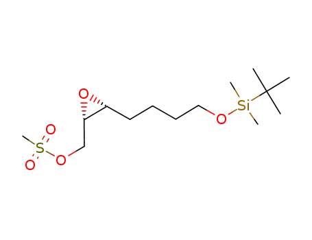 Oxiranemethanol, 3-[4-[[(1,1-dimethylethyl)dimethylsilyl]oxy]butyl]-,methanesulfonate, (2S,3R)-