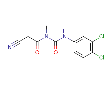 Molecular Structure of 126381-34-8 (1-(2-Cyano-acetyl)-3-(3,4-dichloro-phenyl)-1-methyl-urea)