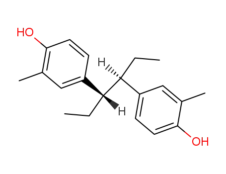 Molecular Structure of 10465-10-8 (4,4'-[(1R,2S)-1,2-Diethylethylene]di(o-cresol))