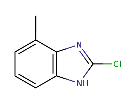 Molecular Structure of 15965-57-8 (1H-Benzimidazole,2-chloro-4-methyl-(9CI))