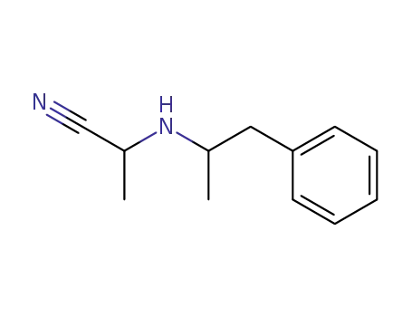Molecular Structure of 3535-04-4 (2-[(1-Methyl-2-phenylethyl)amino]propanenitrile)