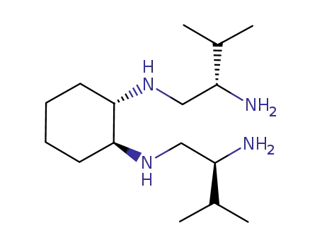 1,2-Cyclohexanediamine, N,N'-bis[(2S)-2-amino-3-methylbutyl]-,
(1S,2S)-