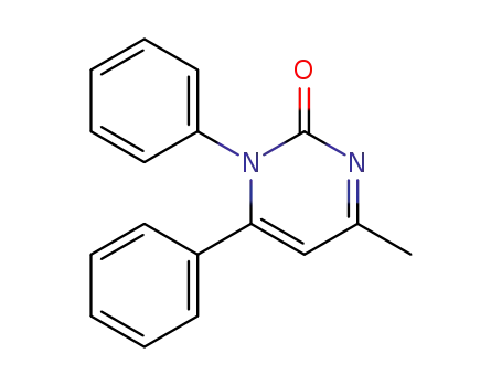 Molecular Structure of 74152-14-0 (2(1H)-Pyrimidinone, 4-methyl-1,6-diphenyl-)