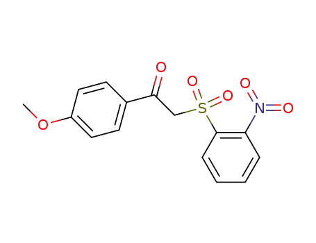 Ethanone, 1-(4-methoxyphenyl)-2-[(2-nitrophenyl)sulfonyl]-