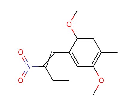 Molecular Structure of 52807-48-4 (Benzene, 1,4-dimethoxy-2-methyl-5-(2-nitro-1-butenyl)-)