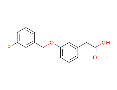 Molecular Structure of 902836-26-4 ([3-(3-FLUORO-BENZYLOXY)-PHENYL]-ACETIC ACID)