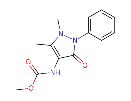 Carbamic acid,(2,3-dihydro-1,5-dimethyl-3-oxo-2-phenyl-1H-pyrazol-4-yl)-, methyl ester (9CI)
