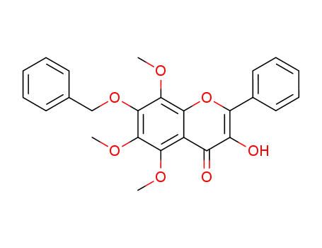 4H-1-Benzopyran-4-one,
3-hydroxy-5,6,8-trimethoxy-2-phenyl-7-(phenylmethoxy)-