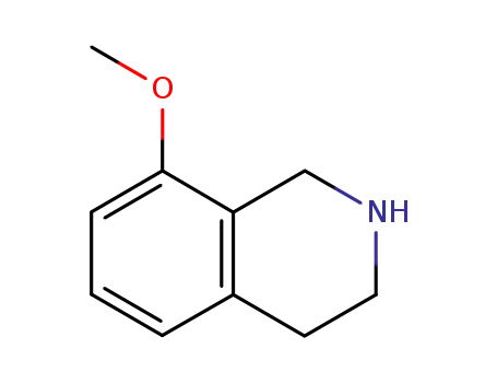 Molecular Structure of 34146-68-4 (8-methoxy-1,2,3,4-tetrahydroisoquinoline)