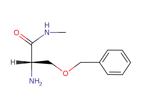 Molecular Structure of 90013-44-8 (Propanamide, 2-amino-N-methyl-3-(phenylmethoxy)-, (S)-)