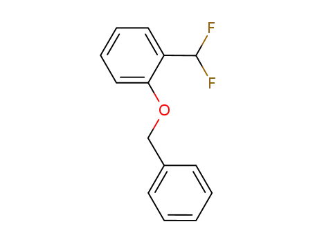 Molecular Structure of 915799-68-7 (Benzene, 1-(difluoromethyl)-2-(phenylmethoxy)-)