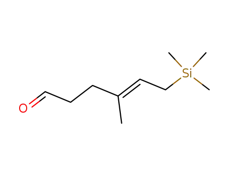 Molecular Structure of 80399-40-2 (4-methyl-6-trimethylsilanyl-hex-4-enal)
