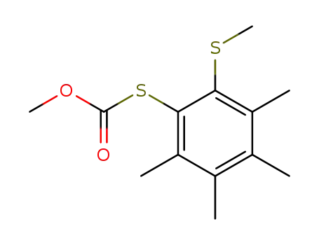 Thiokohlensaeure-O-methyl-S-(2-methylmercapto-3,4,5,6-tetramethylphenyl) ester