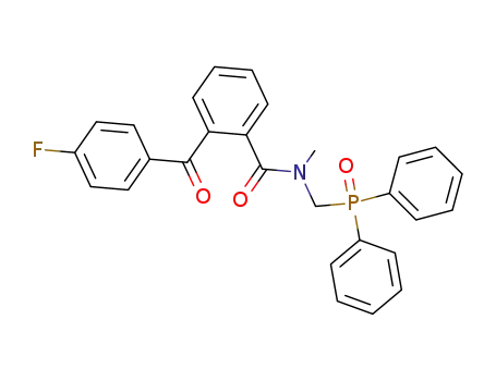 Molecular Structure of 175857-54-2 (N-diphenylphosphinoylmethyl-N-methyl-2-(4-fluorobenzoyl)benzamide)